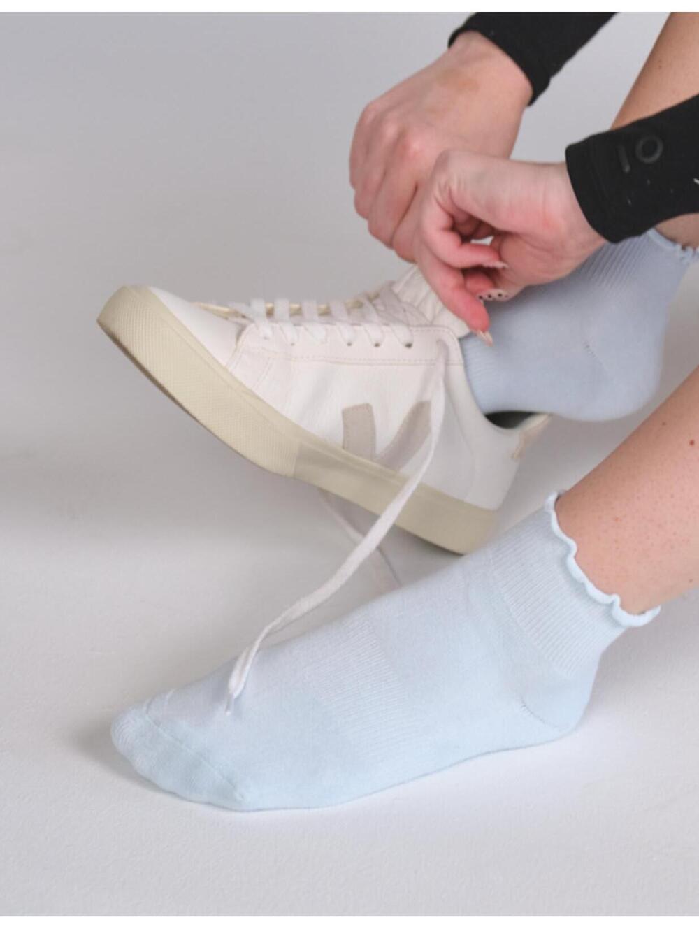 🆕 lucky honey Everyday Ruffle Cropped Crew Sock